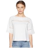 Lauren Ralph Lauren - Petite Eyelet Cotton-blend T-shirt