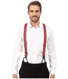 Stacy Adams - Gingham Striped Button On Suspenders
