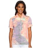 Jamie Sadock - Lava Print Mid Short Sleeve Top