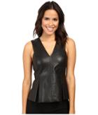 Rebecca Taylor - Vegan Leather Top