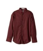 Calvin Klein Kids - Norton Check Long Sleeve Stretch Shirt