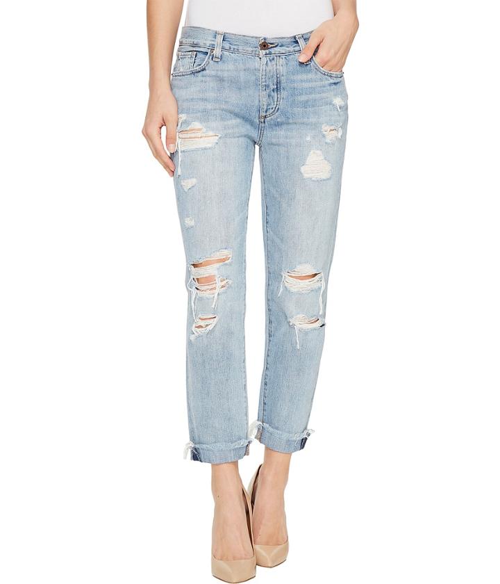 Lucky Brand - Sienna Slim Boyfriend In Rainfall With Destruction