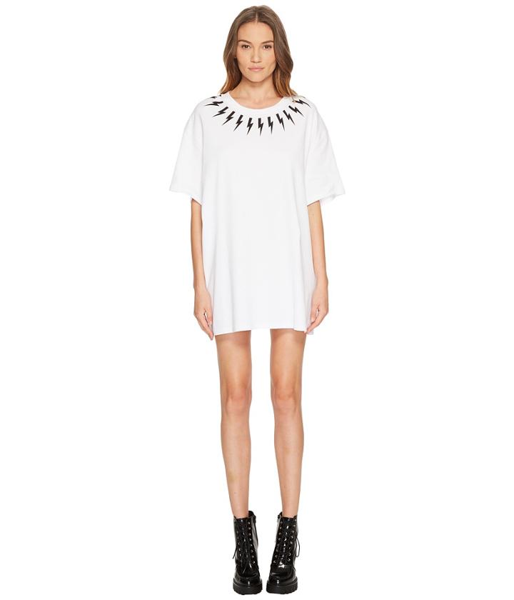 Neil Barrett - Fair Isle Thunderbolt T-shirt Dress