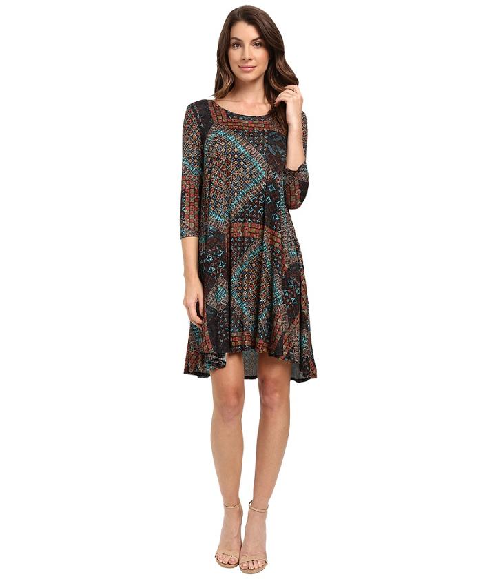 Karen Kane - Tile Mosaic Maggie Trapeze Dress