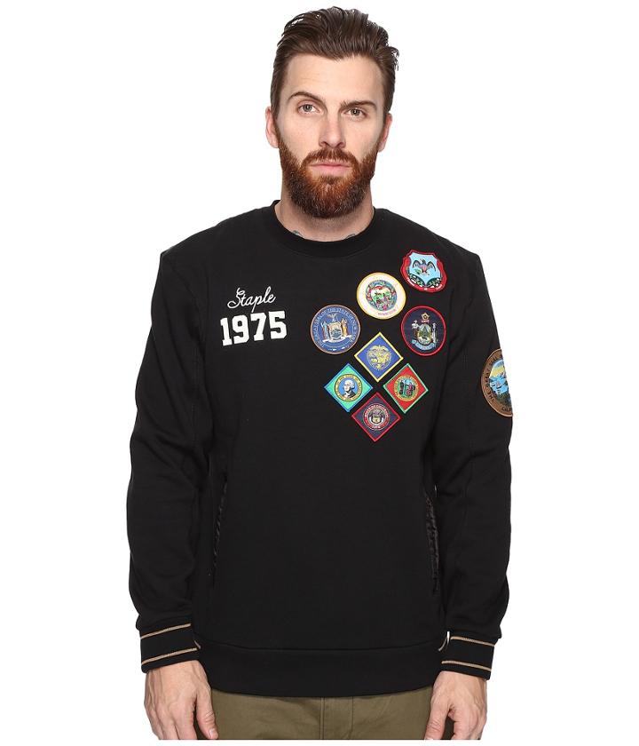 Staple - Patch Quilted Crew Neck