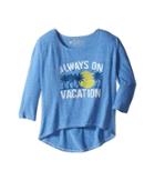 The Original Retro Brand Kids - Always On Vacation 3/4 Dolman Pullover Tee
