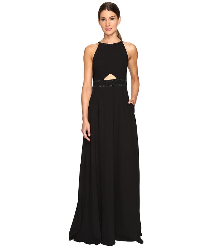 Aidan Mattox - Heat Set Crepe Cut Out Gown