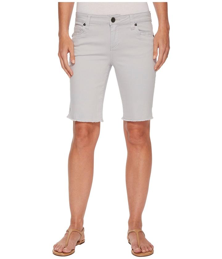 Kut From The Kloth - Natalie Bermuda Fray Hem In Cool Grey