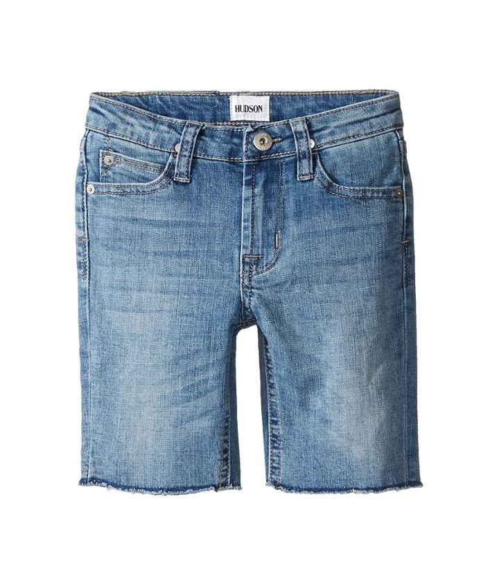 Hudson Kids - Hess Cut Off Slim Straight Shorts In Rhythm Blue