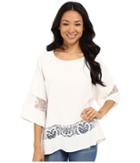 Kut From The Kloth - Pierce 3/4 Sleeve Lace Top