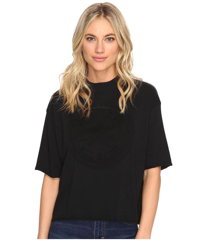 Converse - Embossed Core Patch Short Sleeve Mock Neck Tee