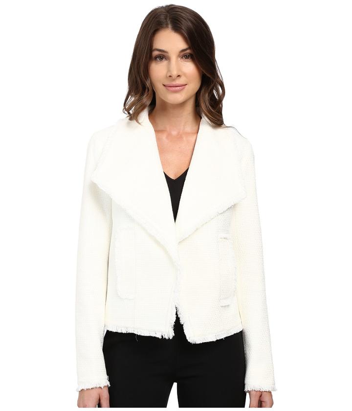Michael Michael Kors - Open Front Fray Tweed Jacket