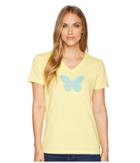 Life Is Good - Mosaic Butterfly Crusher Vee Tee