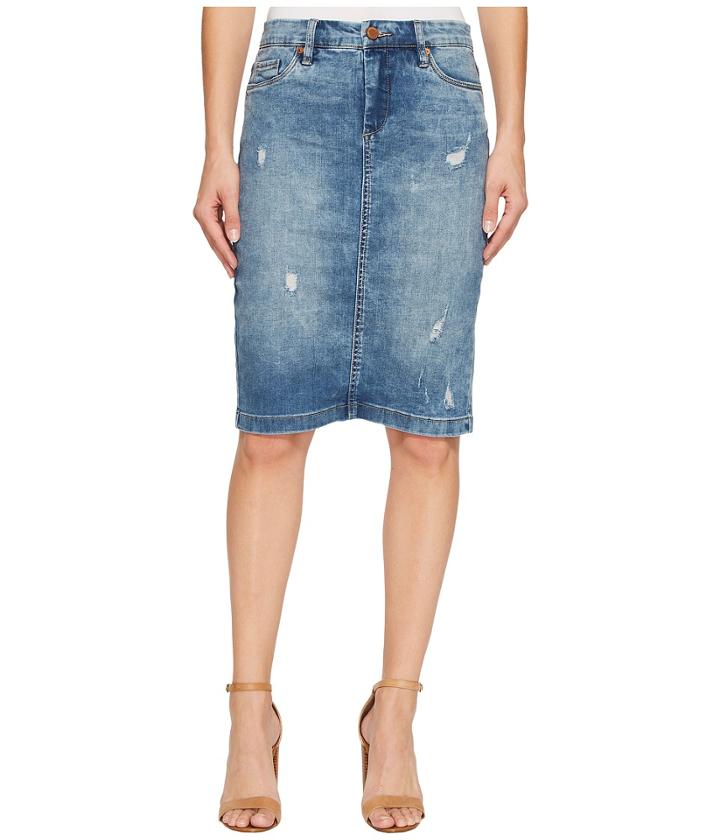 Blank Nyc - Denim Pencil Skirt In Block Party
