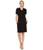 Escada - Diflora Embellished Neckline Dress
