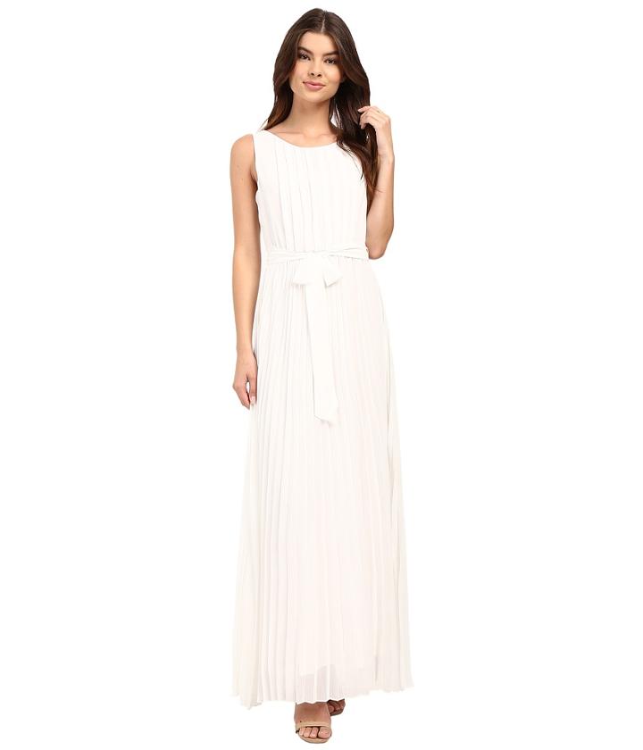 Christin Michaels - Feona Pleated Chiffon Maxi