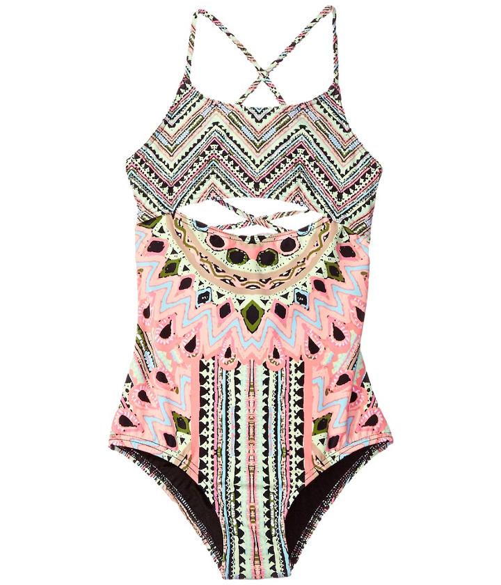 Hobie Kids - Festival Of Brights Lace Back One-piece