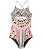 Hobie Kids - Festival Of Brights Lace Back One-piece