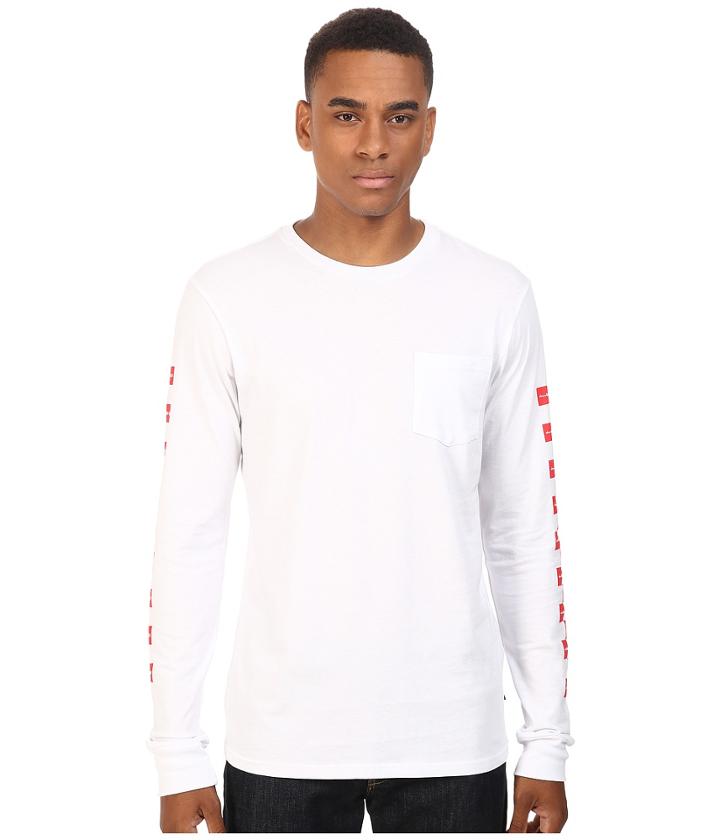 Huf - X Chocolate Checkered Long Sleeve Pocket Tee