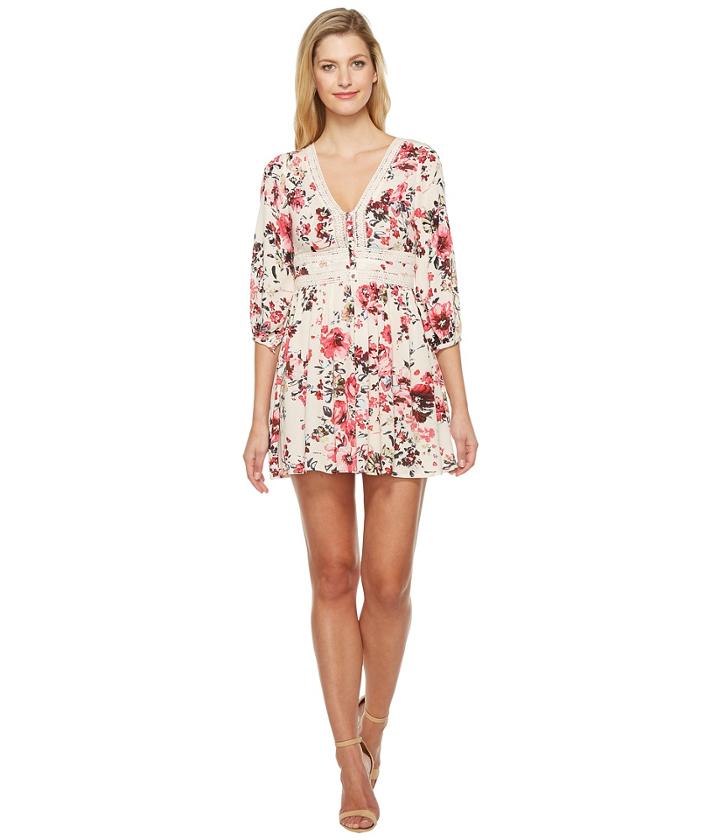 Brigitte Bailey - Tasia Button Up Dress With Lace Inset