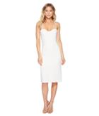 Halston Heritage - Sleeveless Slip Dress W/ Strip Applique