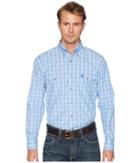 Wrangler - George Strait Long Sleeve Two Flap Pocket Plaid