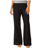 Three Dots - Long Flare Linen Pant