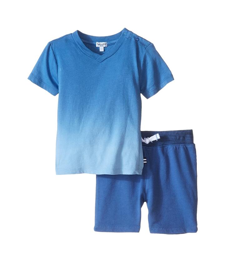 Splendid Littles - Reverse Dip Dye Tee With Shorts