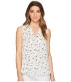 Vince Camuto - Sleeveless Scatter Bouquet V-neck Blouse