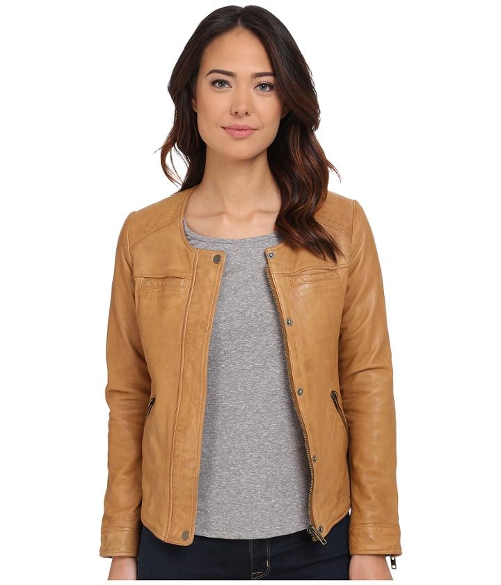 Lucky Brand - Collarless Moto Jacket