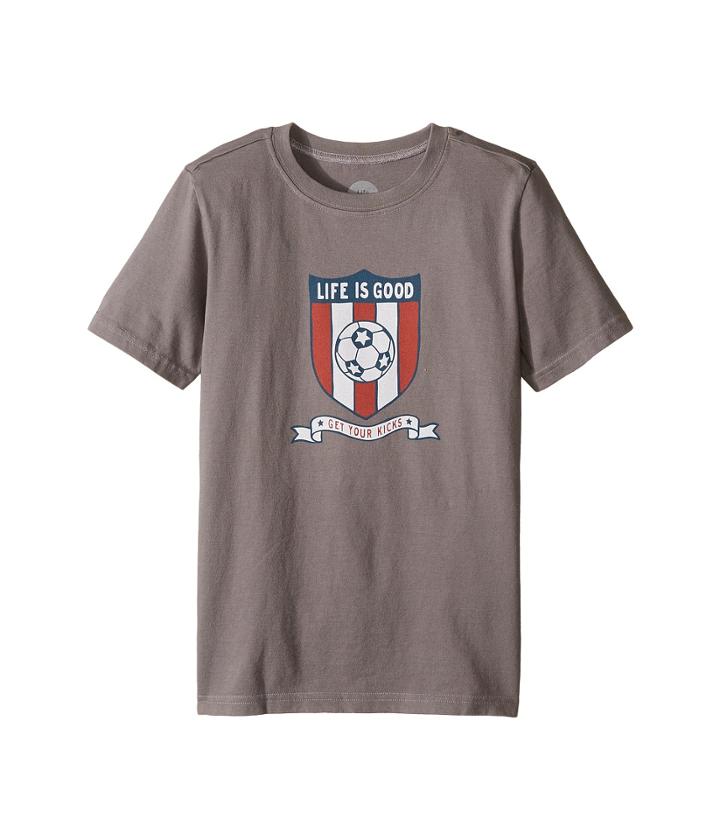 Life Is Good Kids - Soccer Crest Crusher Tee