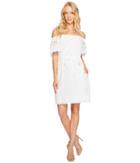 Donna Morgan - Off Shoulder Dress With Eyelet Border