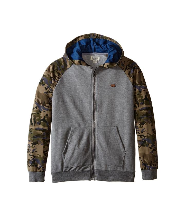 Lucky Brand Kids - French Terry Raglan Hoodie With Camoflauge Sleeve