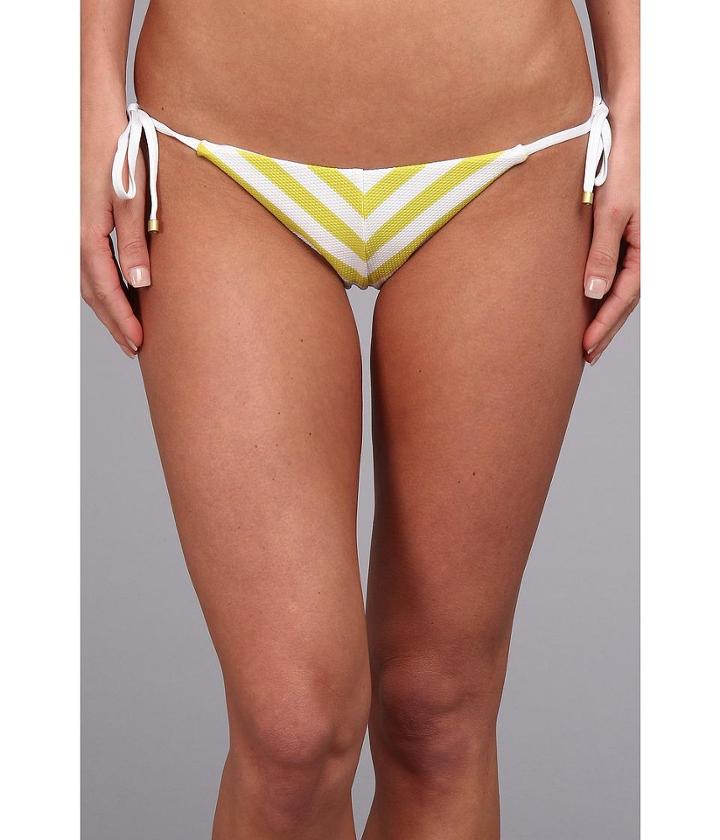 Vitamin A Swimwear Natalie Miter Stripe Tie Side