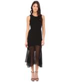 Prabal Gurung - Crepe Illusion Sleeveless Dress