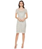 Adrianna Papell - T-shirt Pegged Dress With Beads