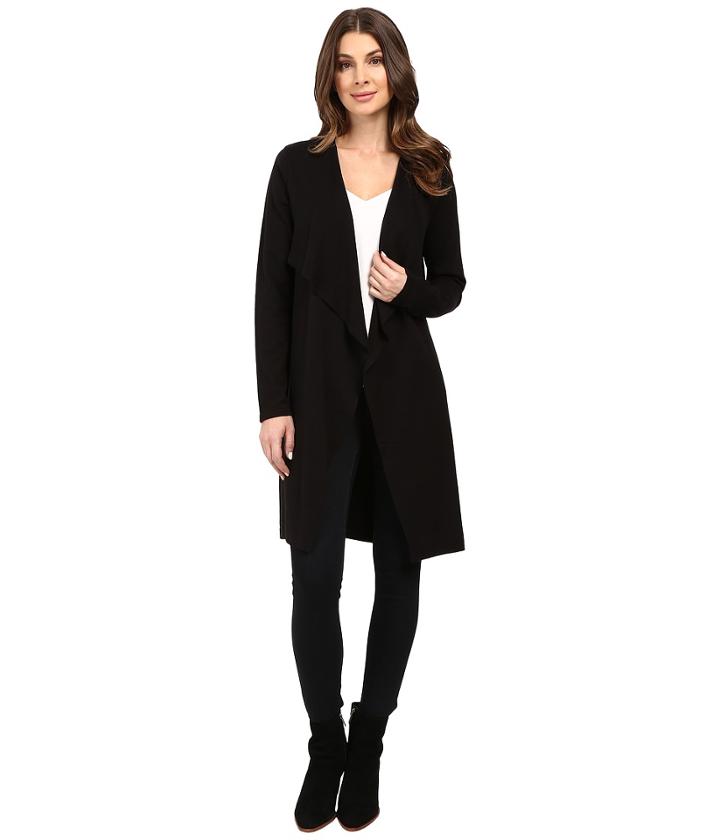 Vince Camuto - Long Sleeve Drape Front Maxi Cardigan