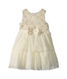 Nanette Lepore Kids - Embroidered Mesh Over Sequins Dress