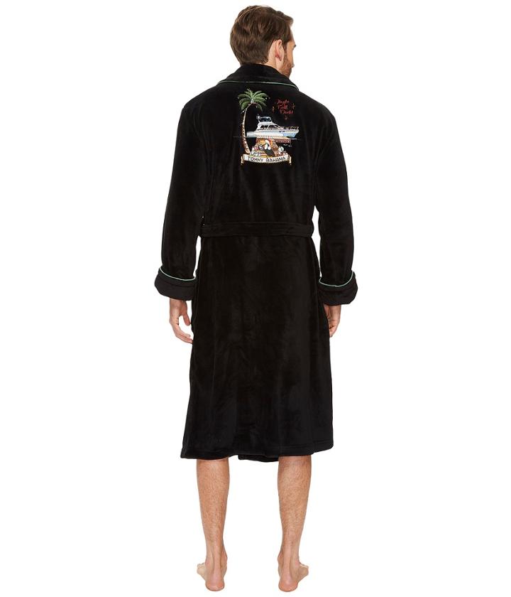 Tommy Bahama - Jingle Bell Dock Embroidered Plush Robe