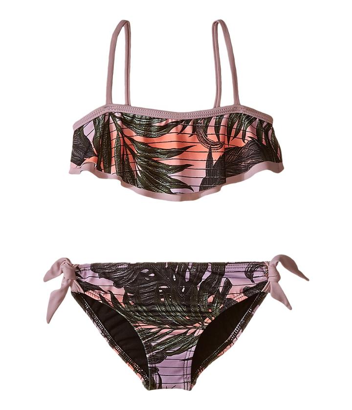 Hurley Kids - Sunset Palms Crop Top Retro Bottom