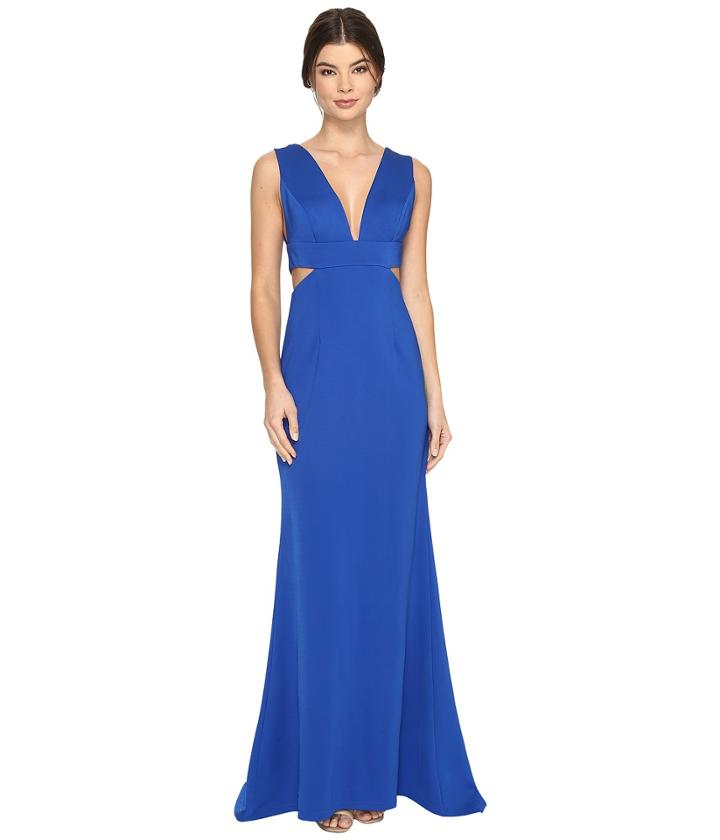 Adrianna Papell - Sleevless Jersey Gown W/ Cutouts