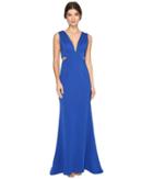 Adrianna Papell - Sleevless Jersey Gown W/ Cutouts