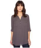 Stetson - 1403 Poly Crepe Dark Grey Shirt Blouse