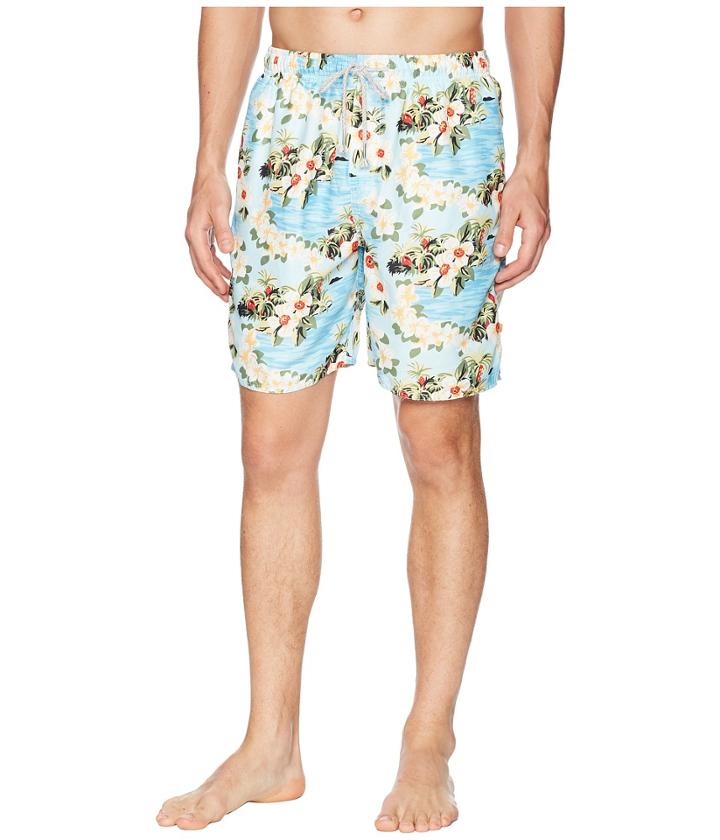 True Grit - Waterman Paradise Drawstring Swim Boardshorts W/ Mesh Lining