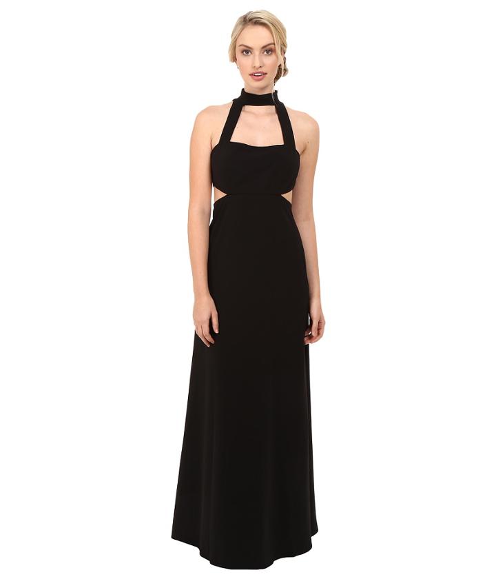 Jill Jill Stuart - Sleeveless Collar Neck Side Cut Out Gown