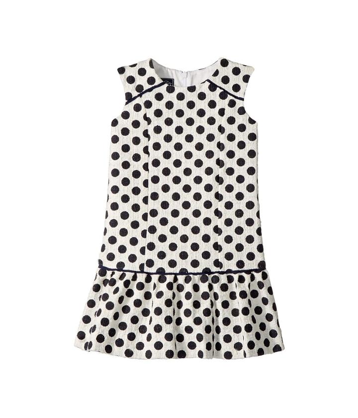 Oscar De La Renta Childrenswear - Dots On Tweed Drop Waist Dress