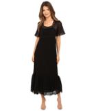 Red Valentino - Cotton Yarn Lingerie Stiching Macrame Riboons Dress