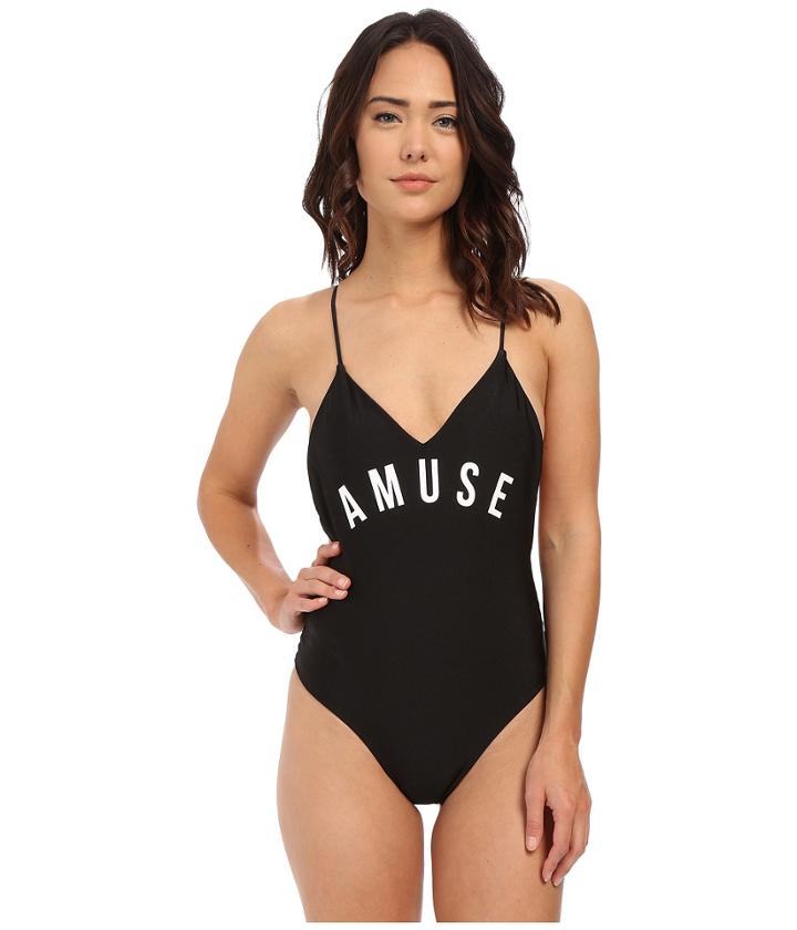 Amuse Society - Estelle Solid One-piece Reversible