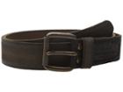 John Varvatos - 40mm Waxed Suede Belt With Harness Buckle