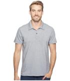 Agave Denim - Short Sleeve Polo Italian Pique In Heather